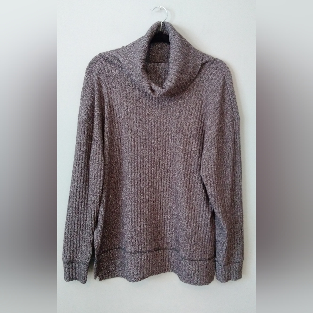 GAP Soft Spun Cozy Light Grey Cowl Neck Sweater